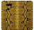 S3365 Yellow Python Skin Graphic Print Etui Coque Housse pour LG V30, LG V30 Plus, LG V30S ThinQ, LG V35, LG V35 ThinQ