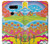 S3407 Hippie Art Etui Coque Housse pour LG V30, LG V30 Plus, LG V30S ThinQ, LG V35, LG V35 ThinQ
