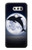 S3510 Dolphin Moon Night Etui Coque Housse pour LG V30, LG V30 Plus, LG V30S ThinQ, LG V35, LG V35 ThinQ