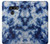 S3439 Fabric Indigo Tie Dye Etui Coque Housse pour LG G8 ThinQ
