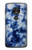 S3439 Fabric Indigo Tie Dye Etui Coque Housse pour Motorola Moto G7 Play