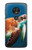 S3497 Green Sea Turtle Etui Coque Housse pour Motorola Moto G7 Play