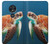 S3497 Green Sea Turtle Etui Coque Housse pour Motorola Moto G7 Play