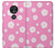 S3500 Pink Floral Pattern Etui Coque Housse pour Motorola Moto G7 Play