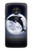 S3510 Dolphin Moon Night Etui Coque Housse pour Motorola Moto G7 Play