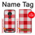 S3535 Rouge vichy Etui Coque Housse pour Motorola Moto G7 Play