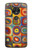 S3409 Squares Concentric Circles Etui Coque Housse pour Motorola Moto G7 Power