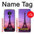 S3447 Paris Eiffel Le coucher du soleil Etui Coque Housse pour Motorola Moto G7 Power