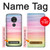 S3507 Coloré Arc-en-ciel pastel Etui Coque Housse pour Motorola Moto G7 Power