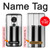 S3524 Clavier de piano Etui Coque Housse pour Motorola Moto G7 Power