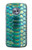 S3414 Green Snake Scale Graphic Print Etui Coque Housse pour Motorola Moto X4