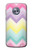 S3514 Rainbow Zigzag Etui Coque Housse pour Motorola Moto X4