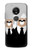 S3557 Bear in Black Suit Etui Coque Housse pour Motorola Moto G6 Play, Moto G6 Forge, Moto E5