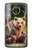 S3558 Bear Family Etui Coque Housse pour Motorola Moto E4