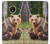 S3558 Bear Family Etui Coque Housse pour Motorola Moto E4