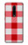 S3535 Red Gingham Etui Coque Housse pour OnePlus 7 Pro