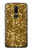 S3388 Gold Glitter Graphic Print Etui Coque Housse pour OnePlus 6