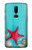 S3428 Aqua Wood Starfish Shell Etui Coque Housse pour OnePlus 6