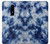S3439 Fabric Indigo Tie Dye Etui Coque Housse pour OnePlus 6