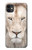 S2399 White Lion Face Etui Coque Housse pour iPhone 11