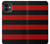 S2638 Black and Red Striped Etui Coque Housse pour iPhone 11
