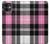 S3091 Pink Plaid Pattern Etui Coque Housse pour iPhone 11