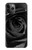 S1598 Black Rose Etui Coque Housse pour iPhone 11 Pro