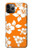 S2245 Hawaiian Hibiscus Orange Pattern Etui Coque Housse pour iPhone 11 Pro