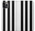 S2297 Black and White Vertical Stripes Etui Coque Housse pour iPhone 11 Pro