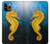 S2444 Seahorse Underwater World Etui Coque Housse pour iPhone 11 Pro