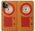 S2780 Vintage Orange Bakelite Radio Etui Coque Housse pour iPhone 11 Pro