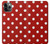 S2951 Red Polka Dots Etui Coque Housse pour iPhone 11 Pro