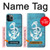 S3053 Marin Blue Anchor Etui Coque Housse pour iPhone 11 Pro