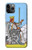 S3068 Tarot Card Queen of Swords Etui Coque Housse pour iPhone 11 Pro