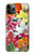 S3205 Retro Art Flowers Etui Coque Housse pour iPhone 11 Pro