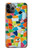 S3391 Abstract Art Mosaic Tiles Graphic Etui Coque Housse pour iPhone 11 Pro