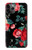S3112 Rose Floral Pattern Black Etui Coque Housse pour iPhone 11 Pro Max
