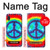 S1870 Tie Dye Paix Etui Coque Housse pour Samsung Galaxy A10e