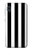 S2297 Black and White Vertical Stripes Etui Coque Housse pour Samsung Galaxy A10e