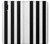 S2297 Black and White Vertical Stripes Etui Coque Housse pour Samsung Galaxy A10e