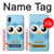 S3029 Bleu mignon Chouette Etui Coque Housse pour Samsung Galaxy A10e