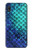 S3047 Green Mermaid Fish Scale Etui Coque Housse pour Samsung Galaxy A10e