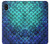 S3047 Green Mermaid Fish Scale Etui Coque Housse pour Samsung Galaxy A10e
