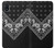 S3363 Bandana Black Pattern Etui Coque Housse pour Samsung Galaxy A10e