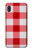 S3535 Red Gingham Etui Coque Housse pour Samsung Galaxy A10e