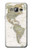 S0604 World Map Etui Coque Housse pour Samsung Galaxy J3 (2016)