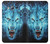 S0752 Blue Fire Grim Wolf Etui Coque Housse pour Samsung Galaxy J3 (2016)