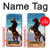 S0934 Sauvage Black Horse Etui Coque Housse pour Samsung Galaxy J3 (2016)