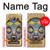 S0965 Masque africain Baluba Etui Coque Housse pour Samsung Galaxy J3 (2016)