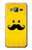 S1145 Yellow Mustache Sun Etui Coque Housse pour Samsung Galaxy J3 (2016)